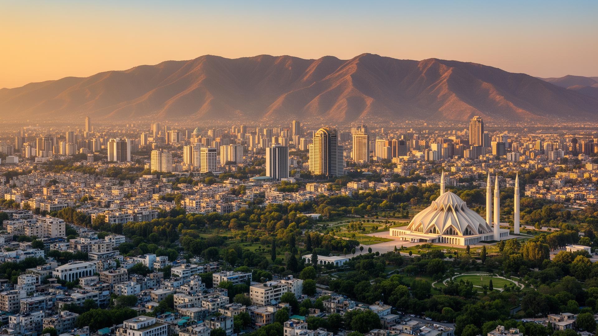 Islamabad skyline with Margalla Hills